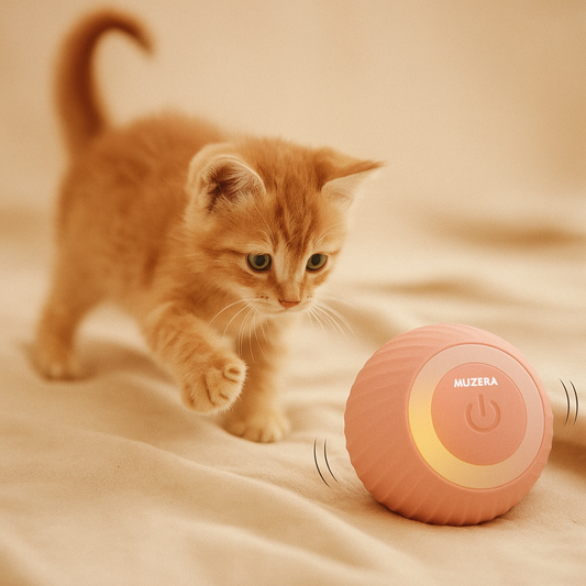 Cat Ball Toy, Automatic 360° Self-Rotating Rolling Ball